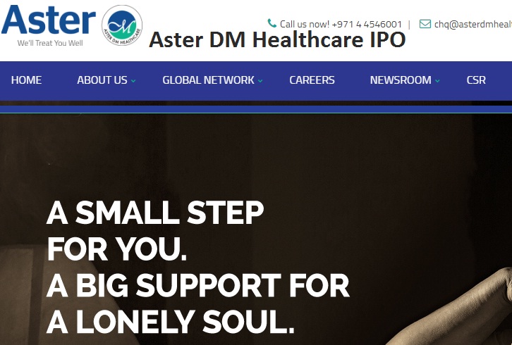 Aster DM Healthcare IPO -latest upcoming ipo & issue price in Indian stock market 2018